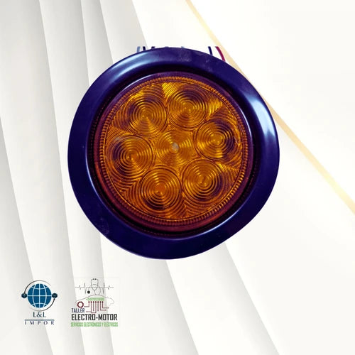 Faro Posterior Redondo De 4'' 7 Luz Led 12/24V