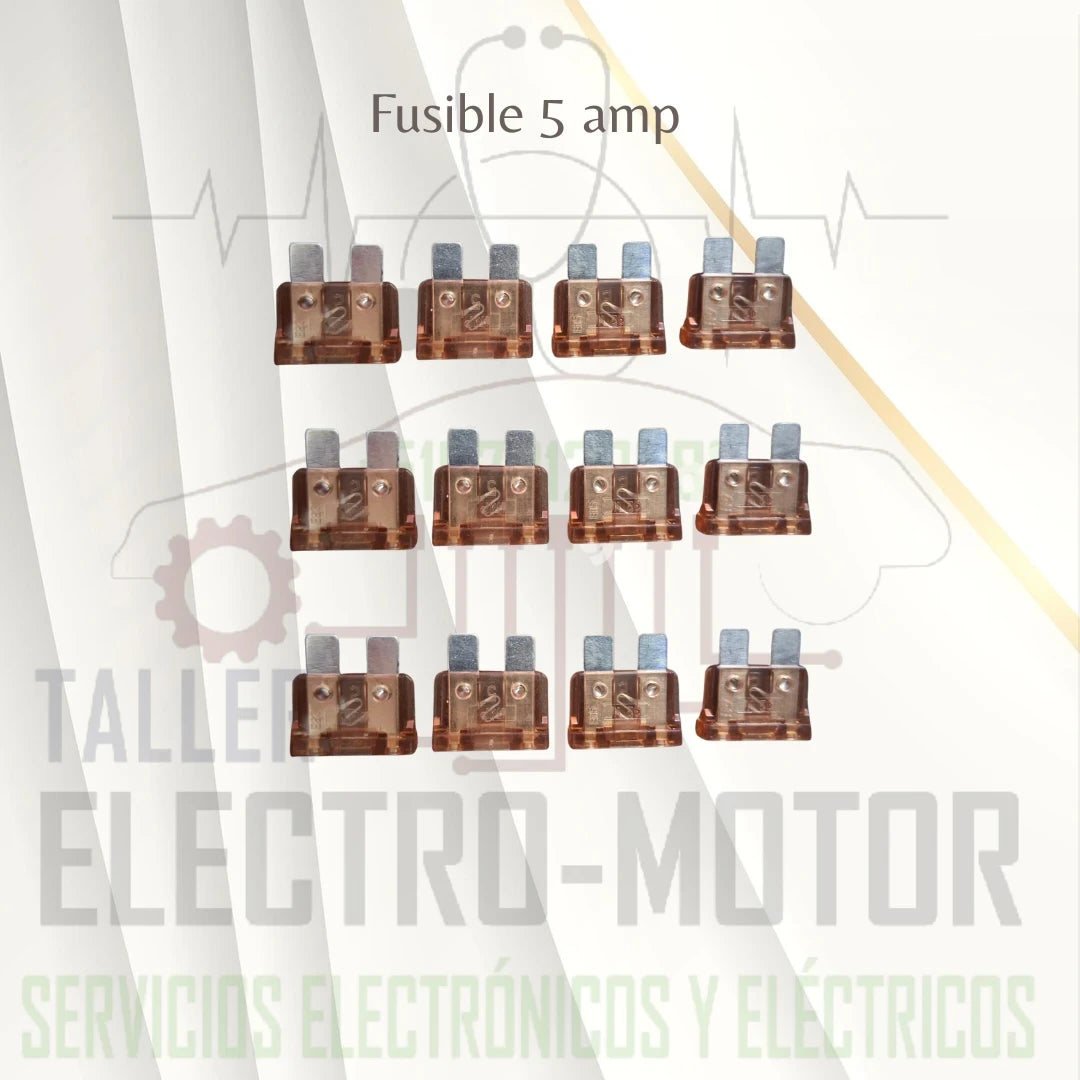FUSUBLES DE 5 AMP paquetes de 50 unid