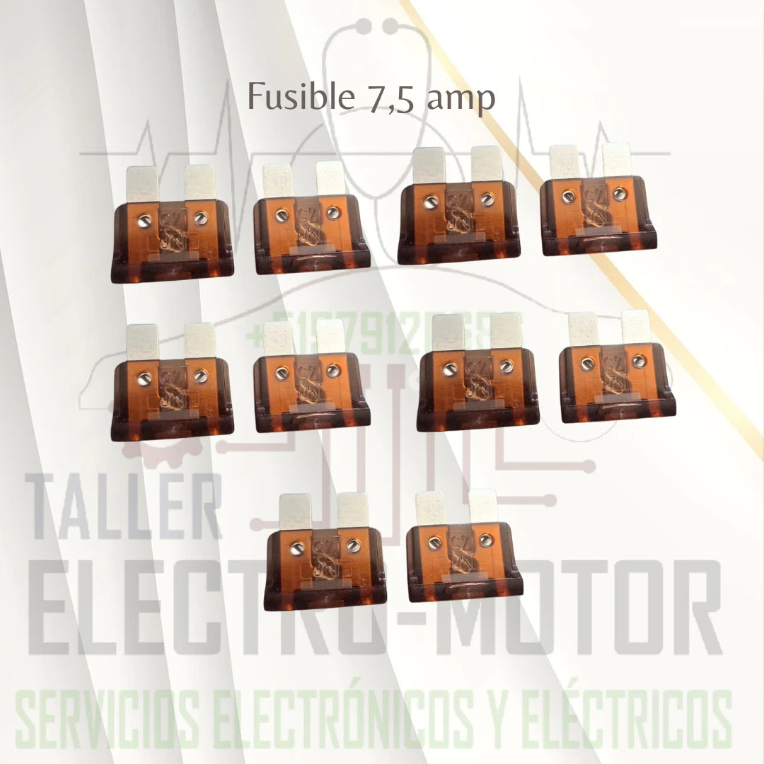 FUSIBLE 7,5 AMP Paquete de 50 unidades