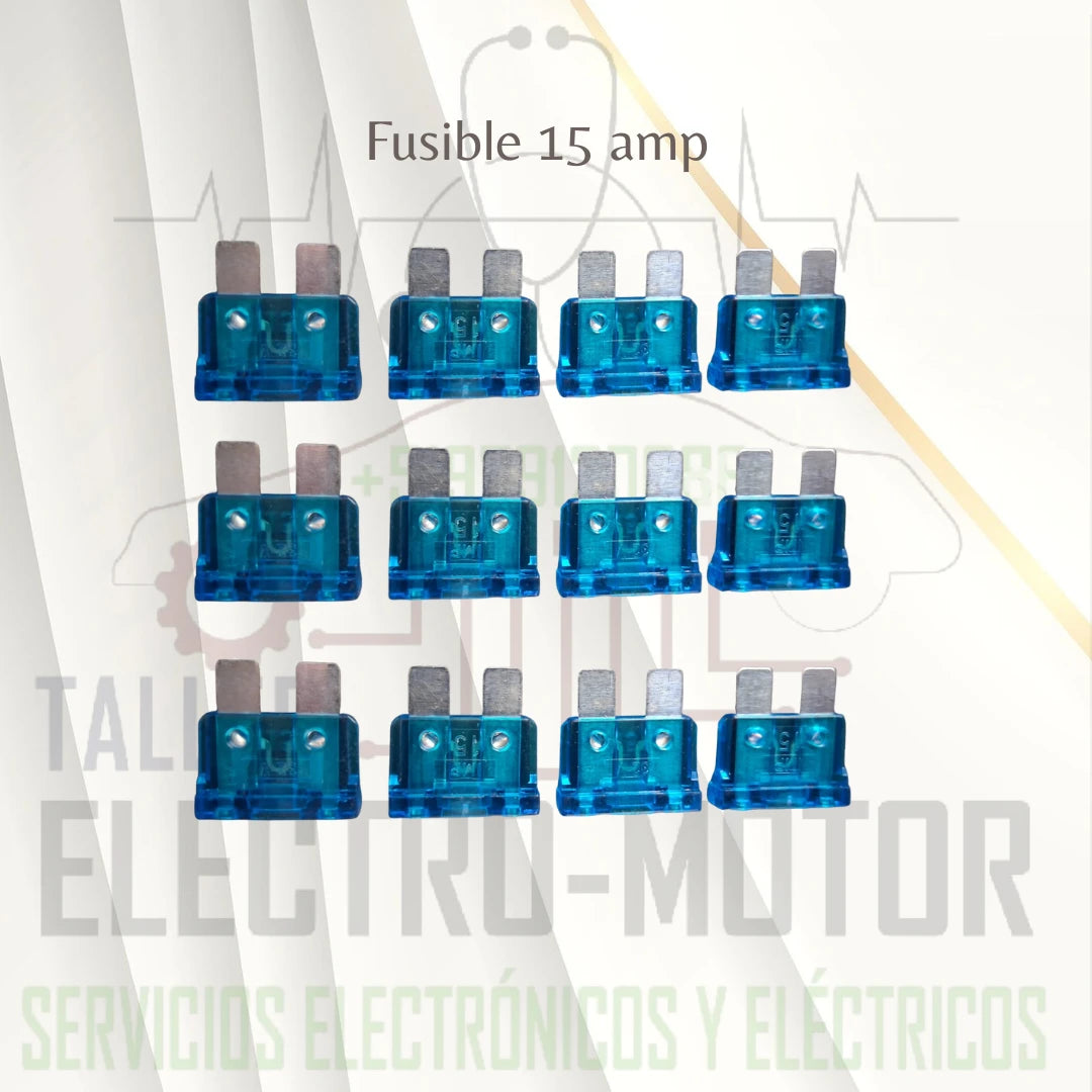FUSIBLE 15 AMP paquete 50 unid