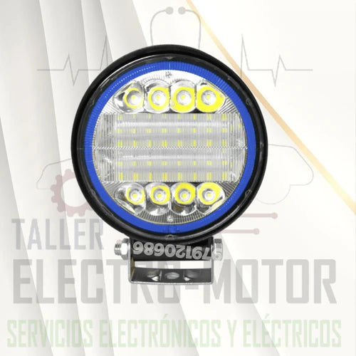 Faro de Trabajo Redondo Luz LED 45W Blanco Prunuz