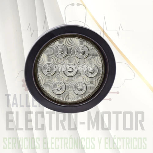 Faro Posterior 07Led 12/24V Ambar 619Am