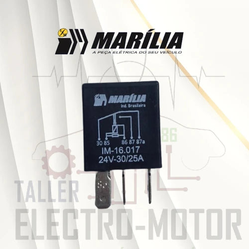 MICRORELAY MODERNO 24V 5 TERMINALES 20A/30A MARILIA (IM16017)