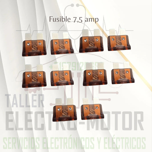 FUSIBLE 7,5 AMP Paquete de 50 unidades