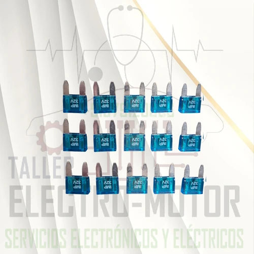 FUSIBLE MINI UÑA 15 AMP Paquete de 50 unidades