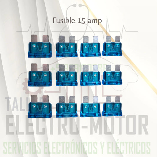 FUSIBLE 15 AMP paquete 50 unid