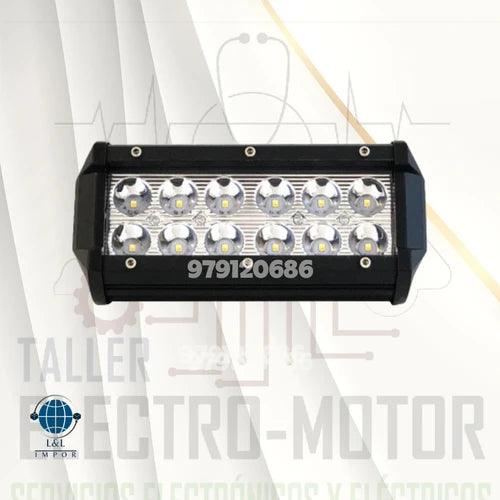Faro De Trabajo Barra 12 Led 12-36V 36W Luz Blanca