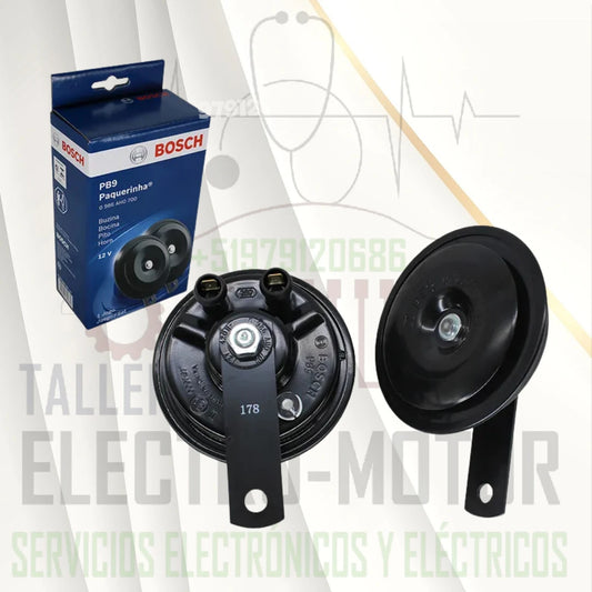 Claxon Platillo 12v set x 2 unidades Bosch