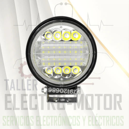 Faro de Trabajo Redondo Luz LED 45W Blanco Prunuz