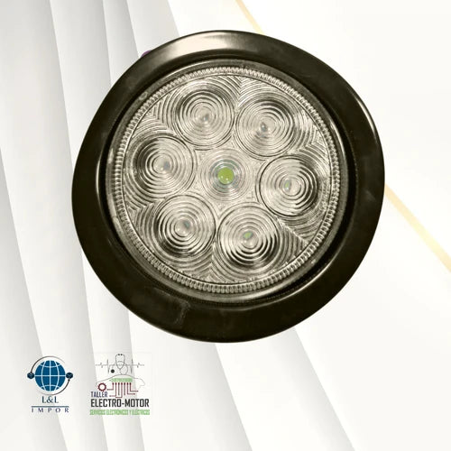 Faro Posterior Redondo De 4'' 7 Luz Led 12/24V