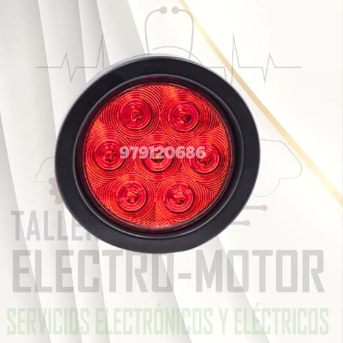 Faro Posterior 07Led 12/24V Ambar 619Am