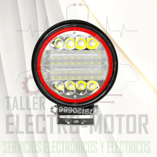 Faro de Trabajo Redondo Luz LED 45W Blanco Prunuz