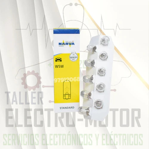 FOCO LAGRIMA W5W 12V/5W 10 UNID NARVA